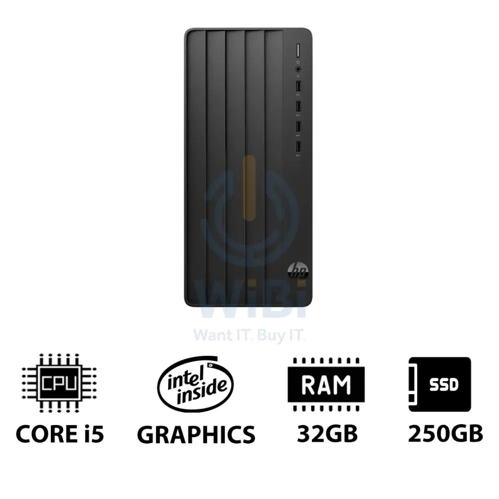 HP Pro Tower 290 G9 - i5 / 32GB / 250GB (NVMe M.2 SSD) / DOS (Without OS) / 1YW - Desktop Desktop & All-In-One PCs >