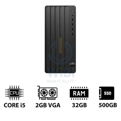 HP Pro Tower 290 G9 - i5 / 32GB / 500GB (NVMe M.2 SSD) / 2GB VGA / DOS (Without OS) / 1YW - Desktop Desktop &