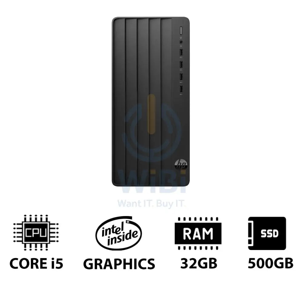 HP Pro Tower 290 G9 - i5 / 32GB / 500GB (NVMe M.2 SSD) / DOS (Without OS) / 1YW - Desktop Desktop & All-In-One PCs >