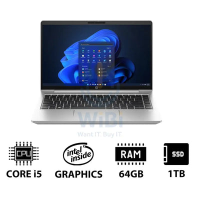 HP ProBook 440 G10 - 14.0’’ FHD / i5 / 64GB / 1TB (NVMe M.2 SSD) / Win 11 Pro / 1YW - Laptop Laptops