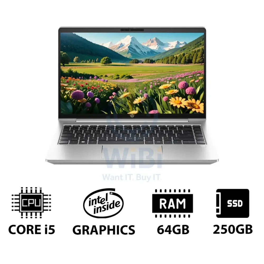 HP ProBook 440 G10 - 14.0’’ FHD / i5 / 64GB / 250GB (NVMe M.2 SSD) / DOS (Without OS) / 1YW - Laptop Laptops