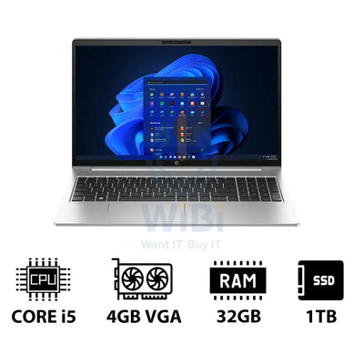 HP ProBook 450 G10 - 15.6’’ FHD / i5 / 32GB / 1TB (NVMe M.2 SSD) / 4GB VGA / Win 11 Pro / 1YW - Laptop Laptops