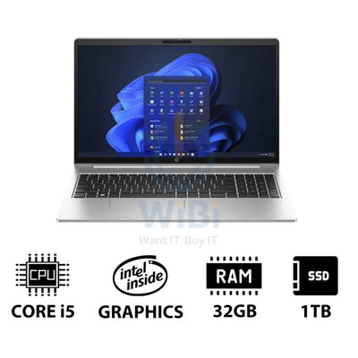 HP ProBook 450 G10 - 15.6’’ FHD / i5 / 32GB / 1TB (NVMe M.2 SSD) / Win 11 Pro / 1YW - Laptop Laptops