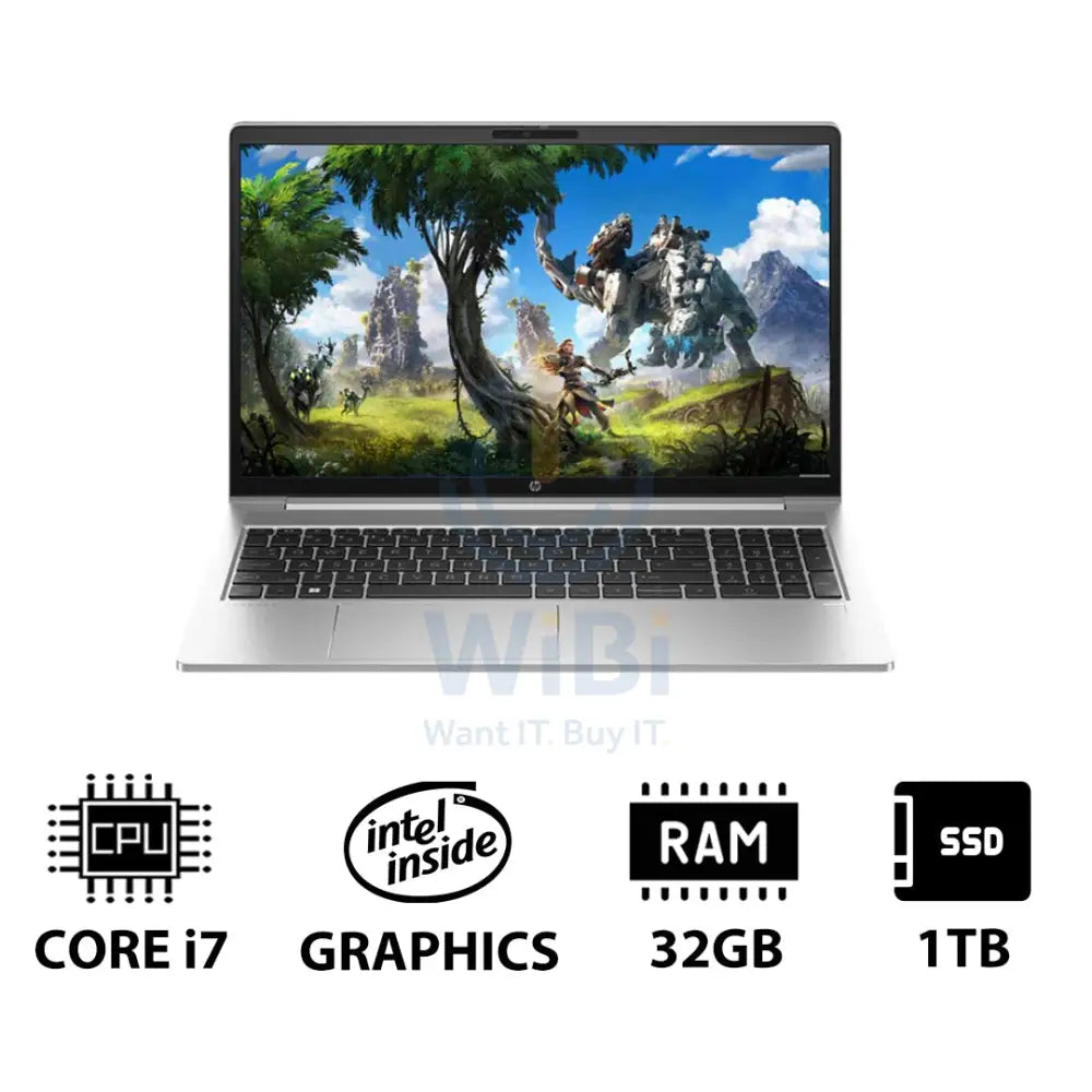 HP ProBook 450 G10 - 15.6’’ FHD / i7 / 32GB / 1TB (NVMe M.2 SSD) / DOS (Without OS) / 1YW - Laptop Laptops