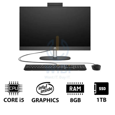 HP ProOne 240 G10 AIO - i5 / 8GB / 1TB (NVMe M.2 SSD) / 23.8’’ FHD Non-Touch / DOS (Without OS) / 1YW / Grey - Desktop