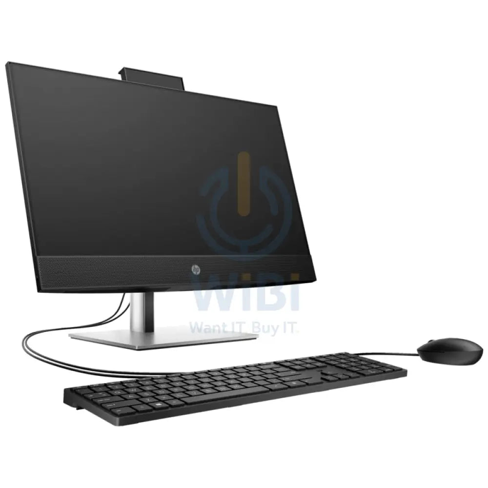 إتش بي برو ون 440 G9 المتكامل - آي 5 / 8 جيجابايت / 512 جيجابايت (NVMe م.2 إس إس دي) / 23.8'' FHD لا تعمل باللمس / دوس (بدون نظام تشغيل) / ضمان سنة - ضمان سنة - كمبيوتر مكتبي