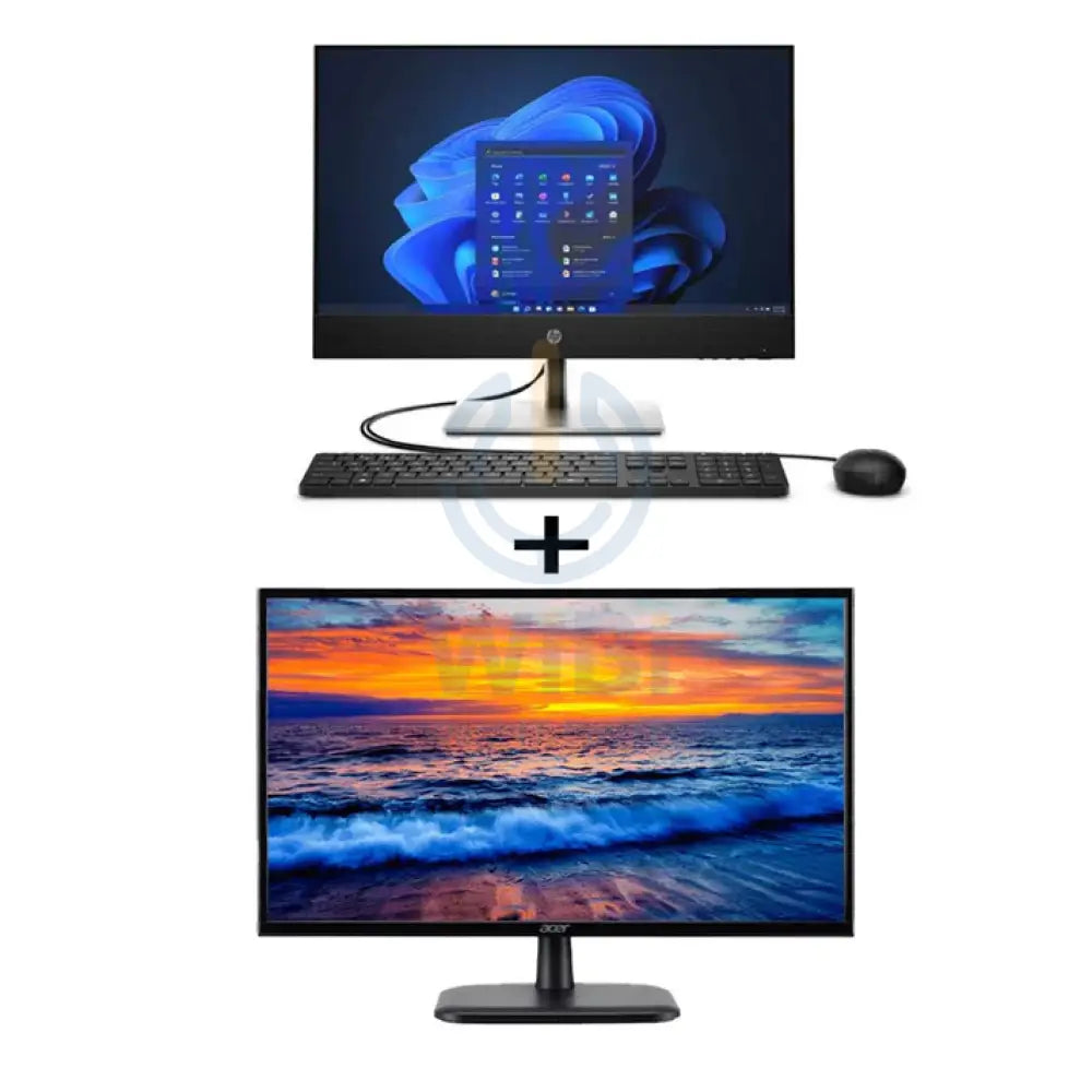 HP ProOne 440 G9 AIO - i7 / 16GB / 1TB (NVMe M.2 SSD) / 23.8’’ FHD Touch / Win 11 Pro / 1YW + Acer - 21.5’’ VA LCD