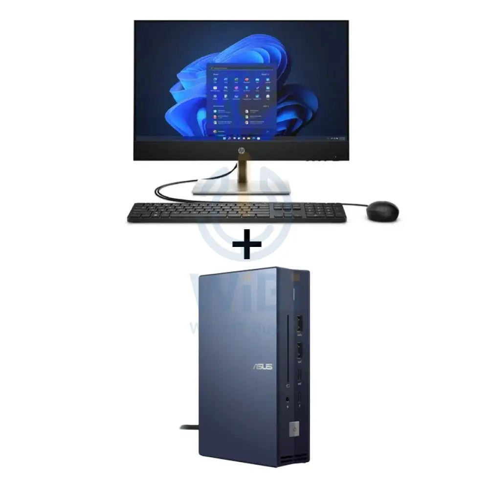 إتش بي 440 G9 المتكامل - آي 7 / 16 جيجابايت / 16 جيجابايت  1 تيرابايت (NVMe م إس إس دي) / 23.8 بوصة FHD تعمل باللمس / ويندوز 11 برو  ضمان سنة + سيمبرو موصل 2 ذكي