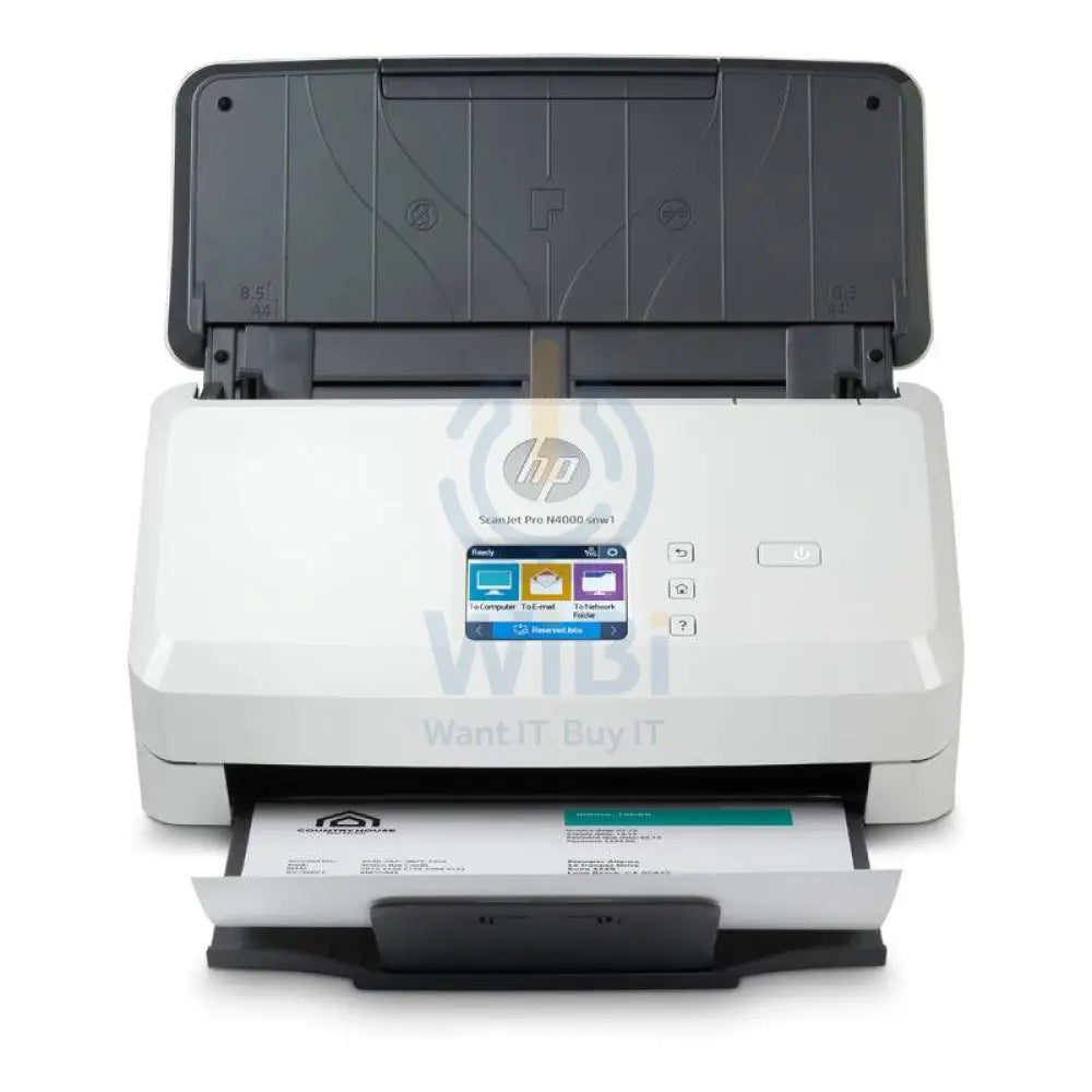HP ScanJet Pro N4000 snw1 - 40ppm / 600dpi / A4 / LAN / Wi-Fi / USB / Sheetfed ADF Scanner