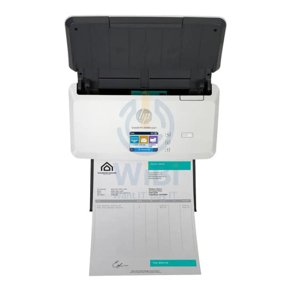 HP ScanJet Pro N4000 snw1 - 40ppm / 600dpi / A4 / LAN / Wi-Fi / USB / Sheetfed ADF Scanner