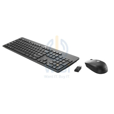 HP Slim Wireless Keyboard and Mouse - Wireless / Arabic/English / Black - Keyboard & Mouse Combo Accessories > Keyboard