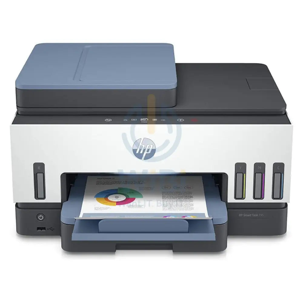 HP Smart Tank 795 AIO - 15ppm / 4800dpi / A4 / USB / LAN / Wi-Fi / FAX / Bluetooth / Color Inkjet - Printer Printers &