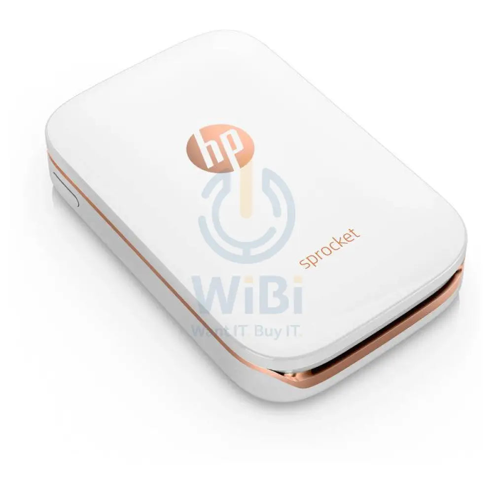 HP Sprocket Photo Printer - Up to 40 sec/page / 400dpi / Bluetooth / White / Color Photo Printer