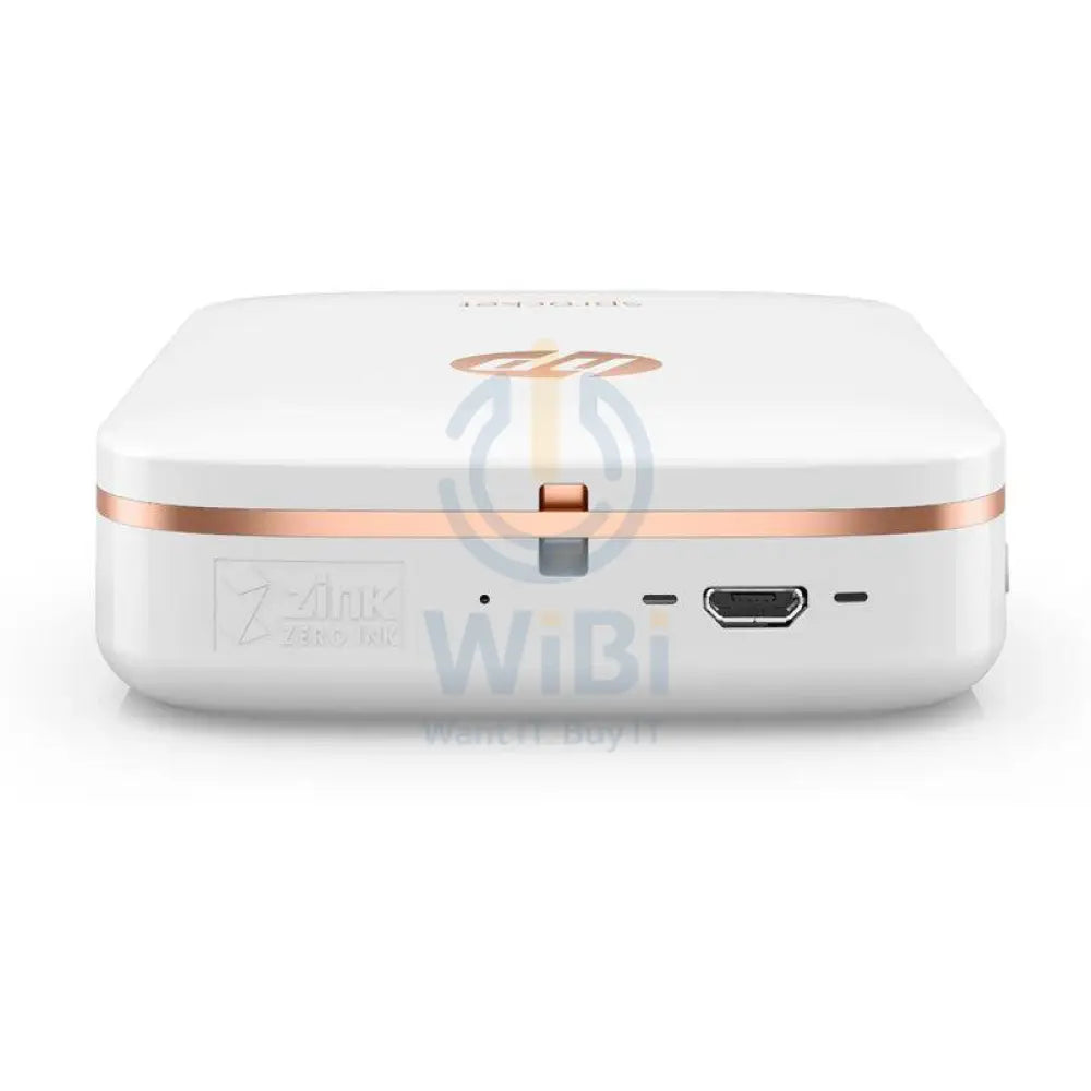 HP Sprocket Photo Printer - Up to 40 sec/page / 400dpi / Bluetooth / White / Color Photo Printer