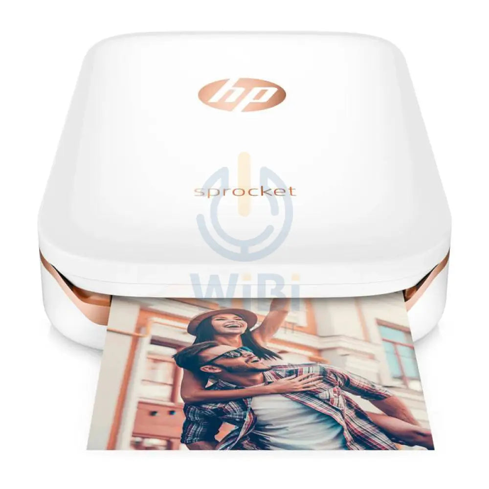 HP Sprocket Photo Printer - Up to 40 sec/page / 400dpi / Bluetooth / White / Color Photo Printer