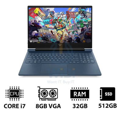 HP Victus Gaming Laptop 16-R1049NE - 16.1’’ FHD / i7 / 32GB / 512GB (NVMe M.2 SSD) / RTX 4060 8GB VGA / DOS (Without