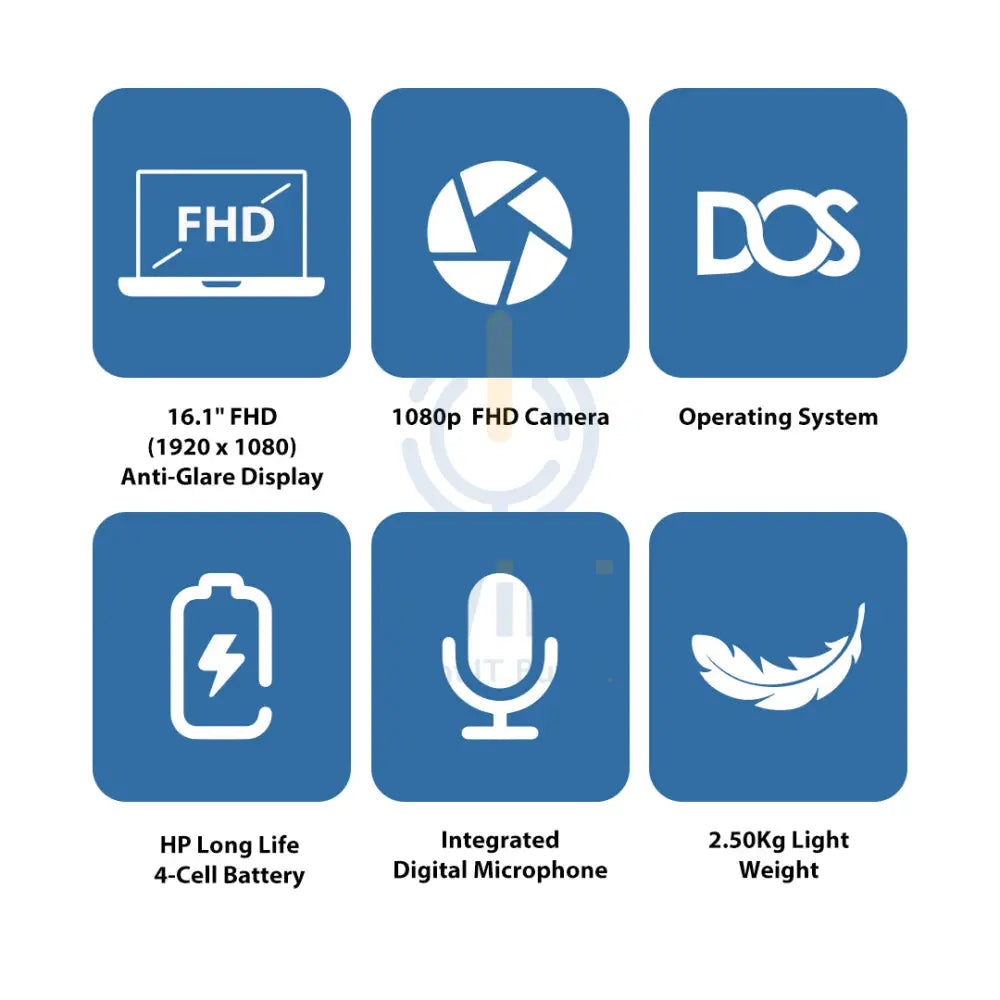 إتش بي كتس الألعاب لابتوب 16-R1049NE - 16.1 بوصة FHD / آي 7 / 64 جيجابايت / 512 جيجابايت (NVMe م.2 إس إس دي) / RTX 4060 8 جيجابايت في جي إيه / دوس (بدون