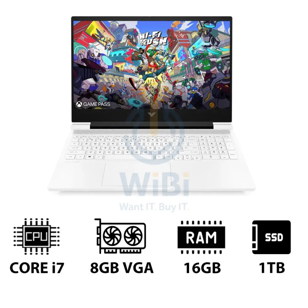 HP Victus Gaming Laptop 16-R1050NE - 16.1’’ FHD / i7 / 16GB / 1TB (NVMe M.2 SSD) / RTX 4070 8GB VGA / DOS (Without OS)