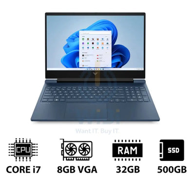 HP Victus Gaming Laptop 16-R1052NE - 16.1’’ FHD / i7 / 32GB / 500GB (NVMe M.2 SSD) / RTX 4070 8GB VGA / Win 11 Pro