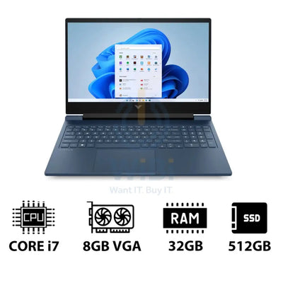 HP Victus Gaming Laptop 16-R1055NE - 16.1’’ FHD / i7 / 32GB / 512GB (NVMe M.2 SSD) / RTX 4060 8GB VGA / Win 11 Pro