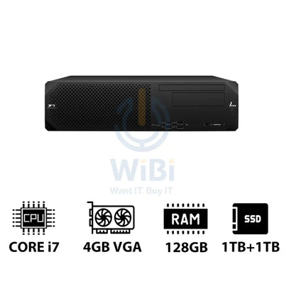 HP Z2 G9 SFF Workstation - i7-13700K 3.40GHz / 16-Cores / 128GB / 1TB + 1TB (NVMe M.2 SSD) / T400 4GB VGA / Win 11 Pro