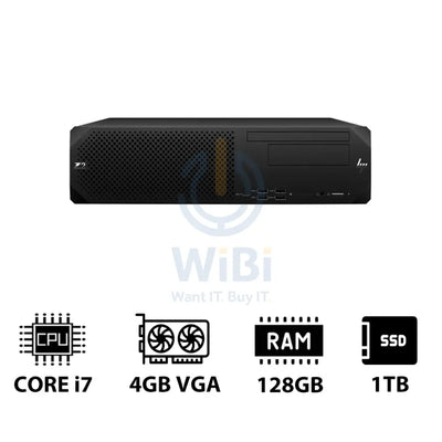 HP Z2 G9 SFF Workstation - i7-13700K 3.40GHz / 16-Cores / 128GB / 1TB (NVMe M.2 SSD) / T400 4GB VGA / Win 11 Pro / 3YW