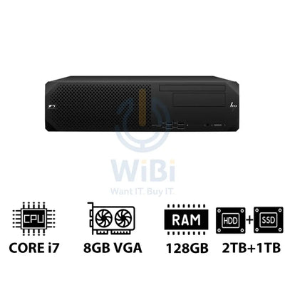 HP Z2 G9 SFF Workstation - i7-13700K 3.40GHz / 16-Cores / 128GB / 2TB HDD + 1TB (NVMe M.2 SSD) / T1000 8GB VGA / Win 11