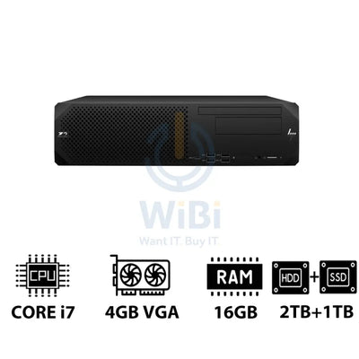HP Z2 G9 SFF Workstation - i7-13700K 3.40GHz / 16-Cores / 16GB / 2TB HDD + 1TB (NVMe M.2 SSD) / T400 4GB VGA / Win 11
