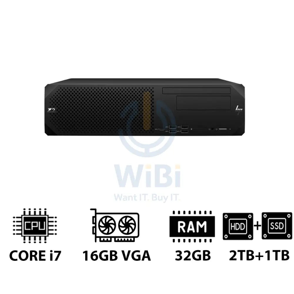 HP Z2 G9 SFF Workstation - i7-13700K 3.40GHz / 16-Cores / 32GB / 2TB HDD + 1TB (NVMe M.2 SSD) / RTX 2000 Ada 16GB VGA