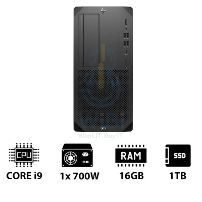 HP Z2 G9 Tower Workstation - i9-14900K 3.20GHz / 24-Cores / 16GB / 1TB (NVMe M.2 SSD) / Win 11 Pro / 3YW Server &