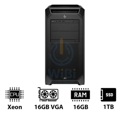 HP Z8 G5 Workstation - Xeon-2.0GHz / 12-Cores / 16GB / RTX 2000 ADA 16GB VGA / 1TB (NVMe M.2 SSD) / DOS (Without OS)