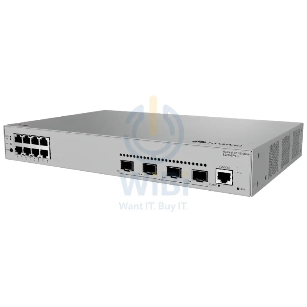 Huawei eKitEngine S220-8P4S Switch - 24 Gbit/s/s / GE RJ45 / GE SFP - Switch Networking Products > Switches