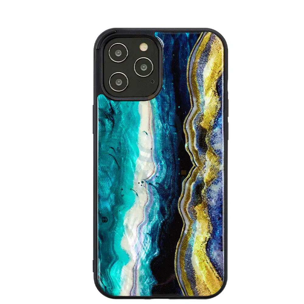 Ikins Natural Pearl Case For iPhone 12 Pro Max - Purple Agate Accessories > Mobiles & Tablets > Offer Zone