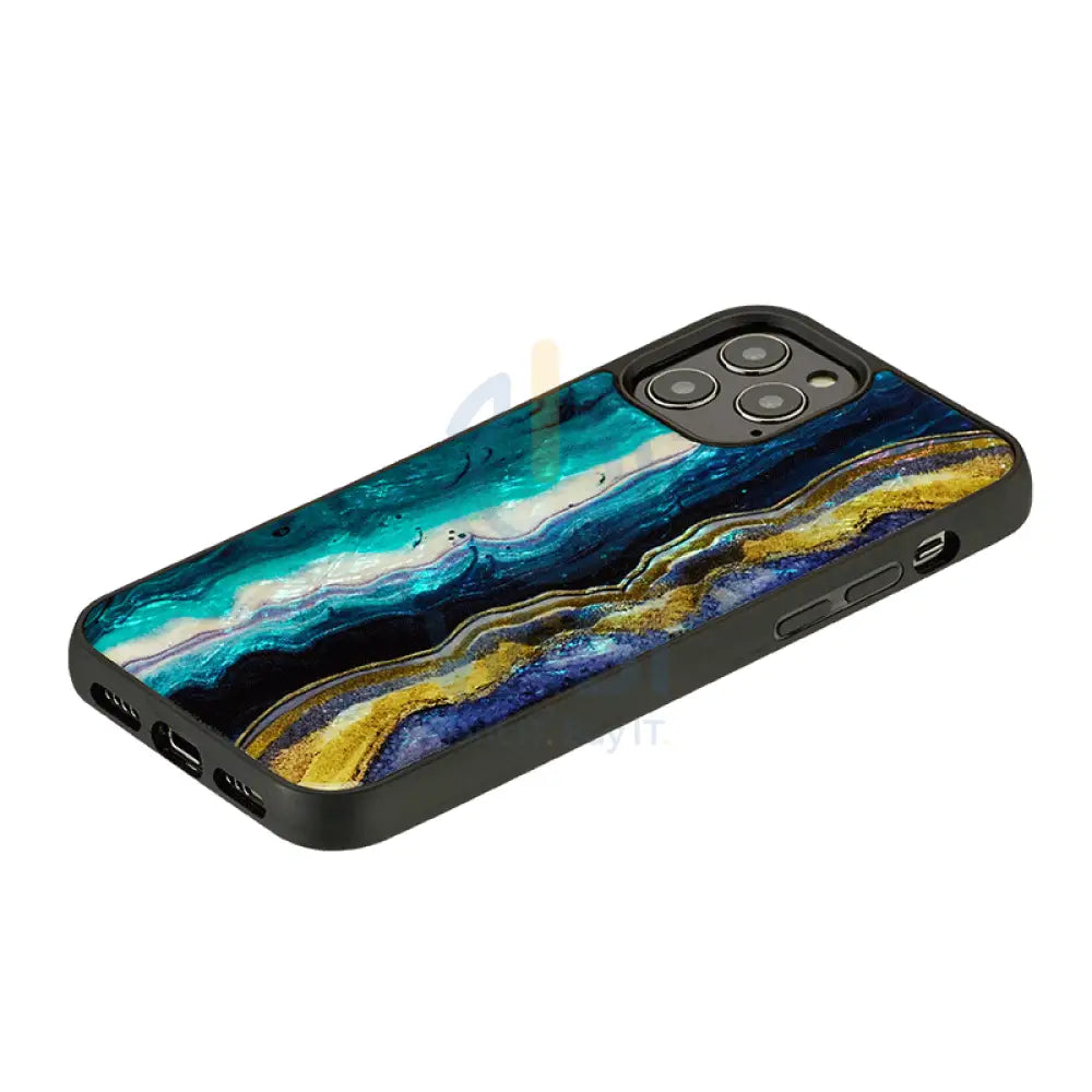 Ikins Natural Pearl Case For iPhone 12 & 12 Pro - Purple Agate Accessories > Mobiles & Tablets > Offer Zone