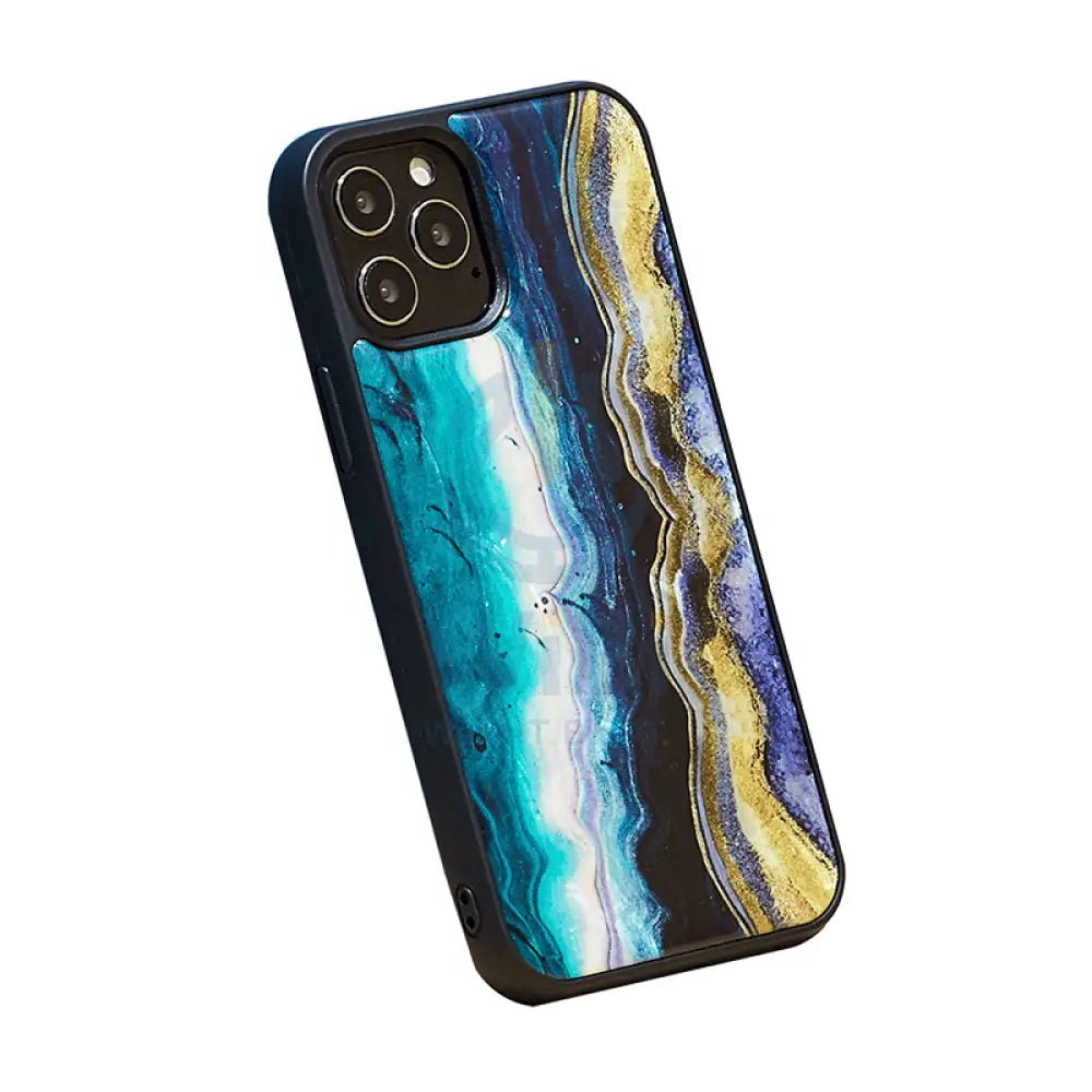 Ikins Natural Pearl Case For iPhone 12 & 12 Pro - Purple Agate Accessories > Mobiles & Tablets > Offer Zone