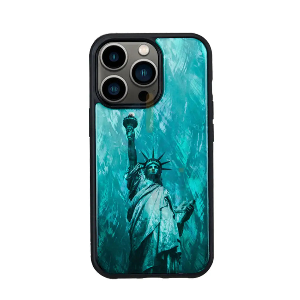 Ikins Natural Pearl Case For iPhone 13 Pro-Statue Of Liberty Accessories > Mobiles & Tablets > Offer Zone
