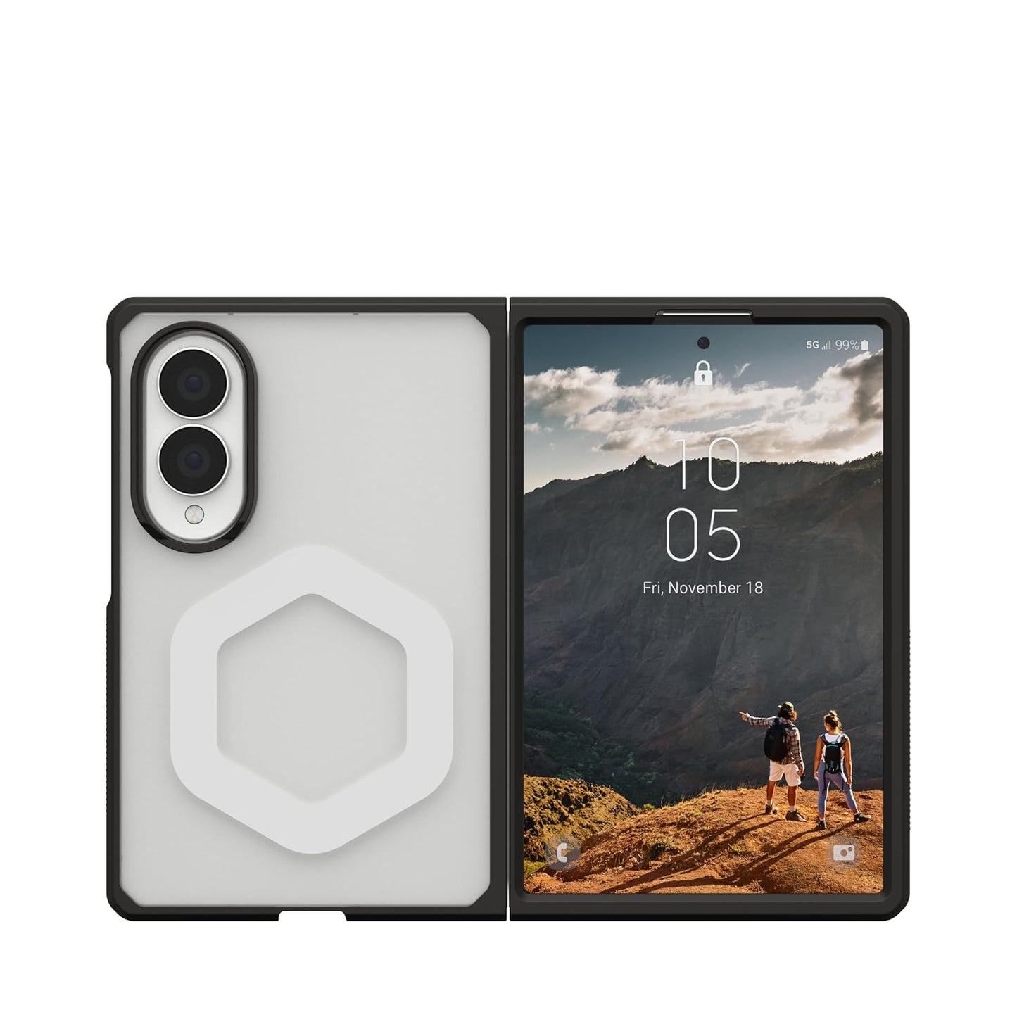 UAG Wide Mouve Magnetic Case For Samsung Galaxy Z Fold 8 - Ice