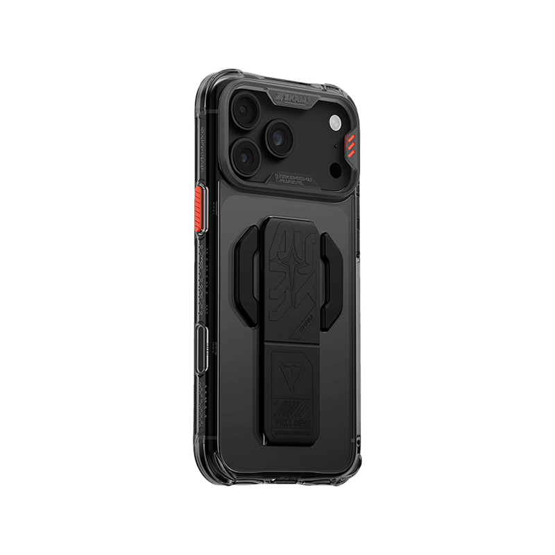 SkinArma Helio CE MagSafe Case With Grip Stand for iPhone 18 Pro Max - Graphite