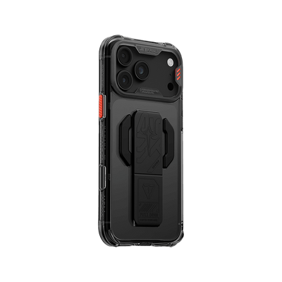 SkinArma Helio CE MagSafe Case With Grip Stand for iPhone 18 Pro Max - Graphite