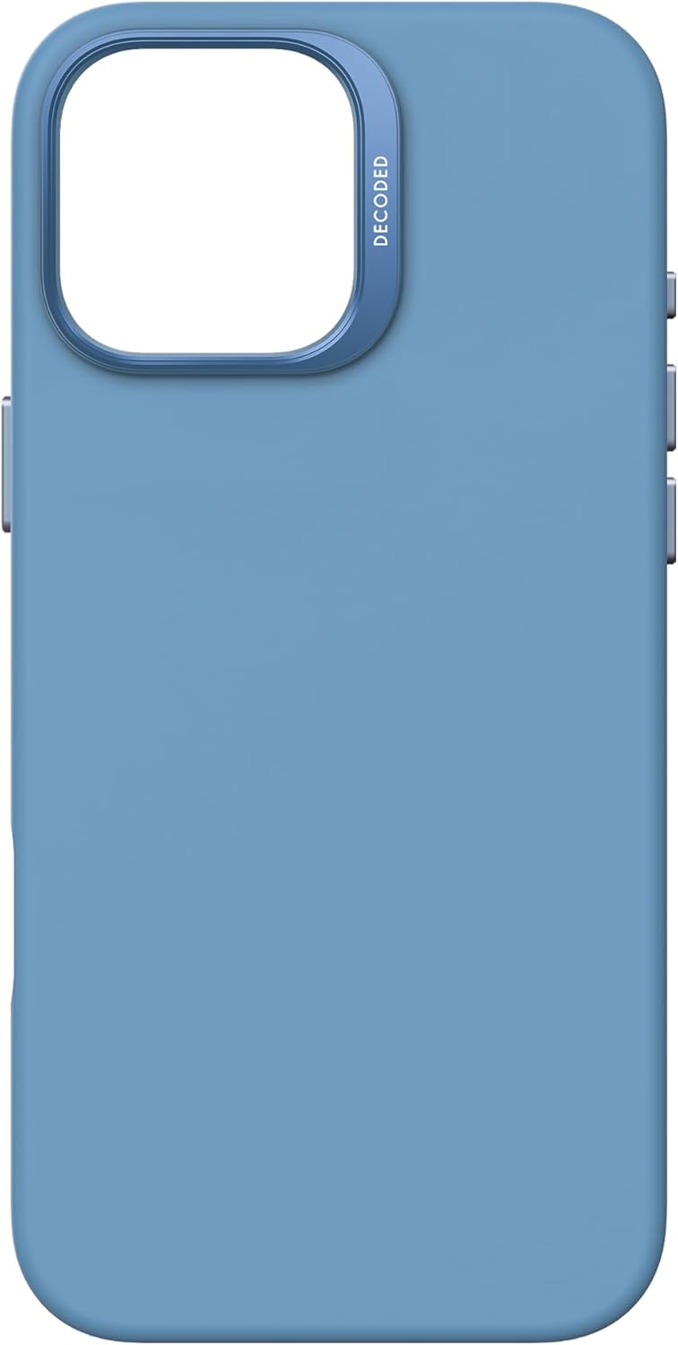 Decoded iPhone 16 Pro Max AntiMicrobial Silicone Case - Light Blue