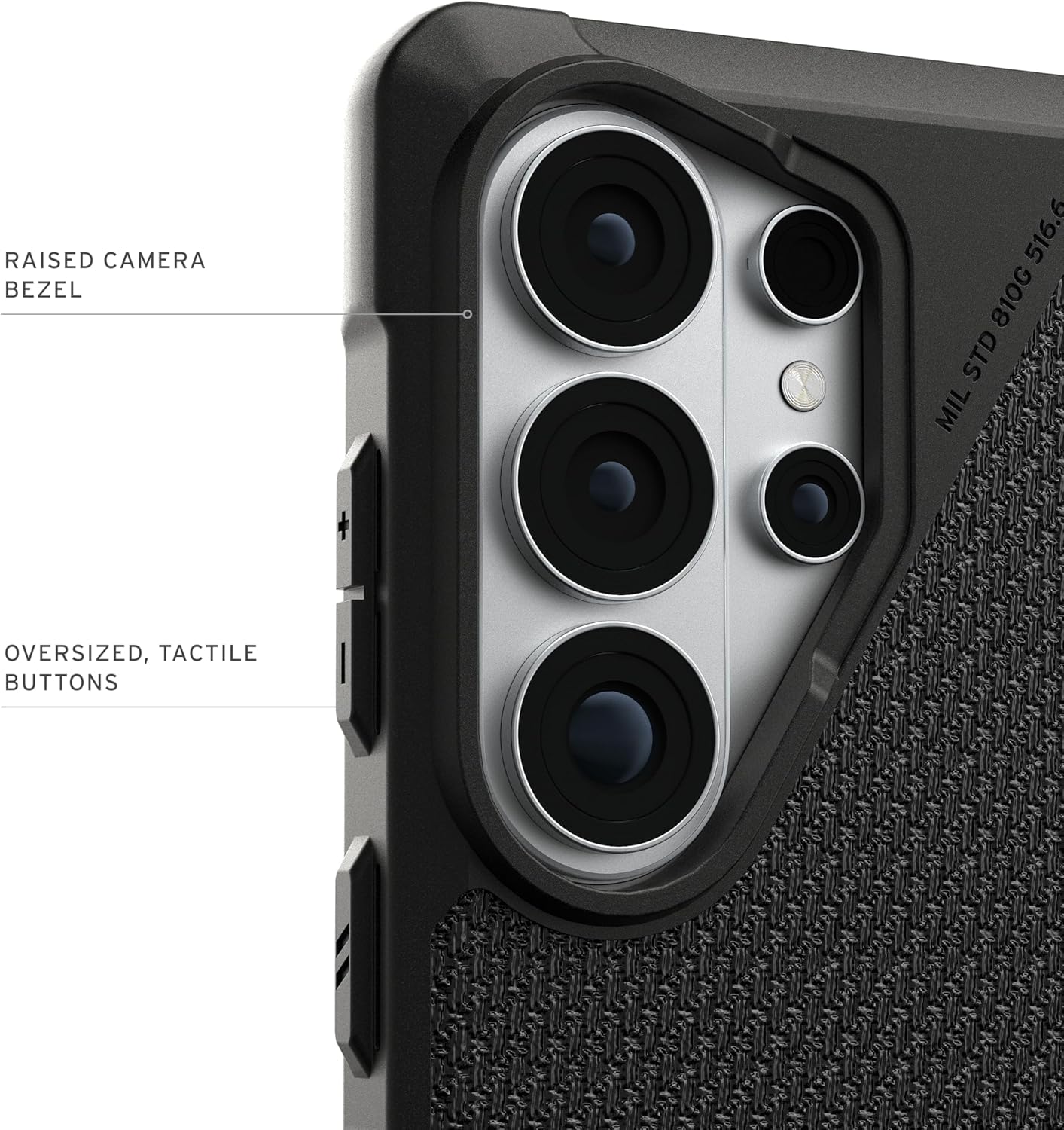 يو ايه جي LT واط حافظة  سامسونج جالكسي  ألترا  Kevlar أسود