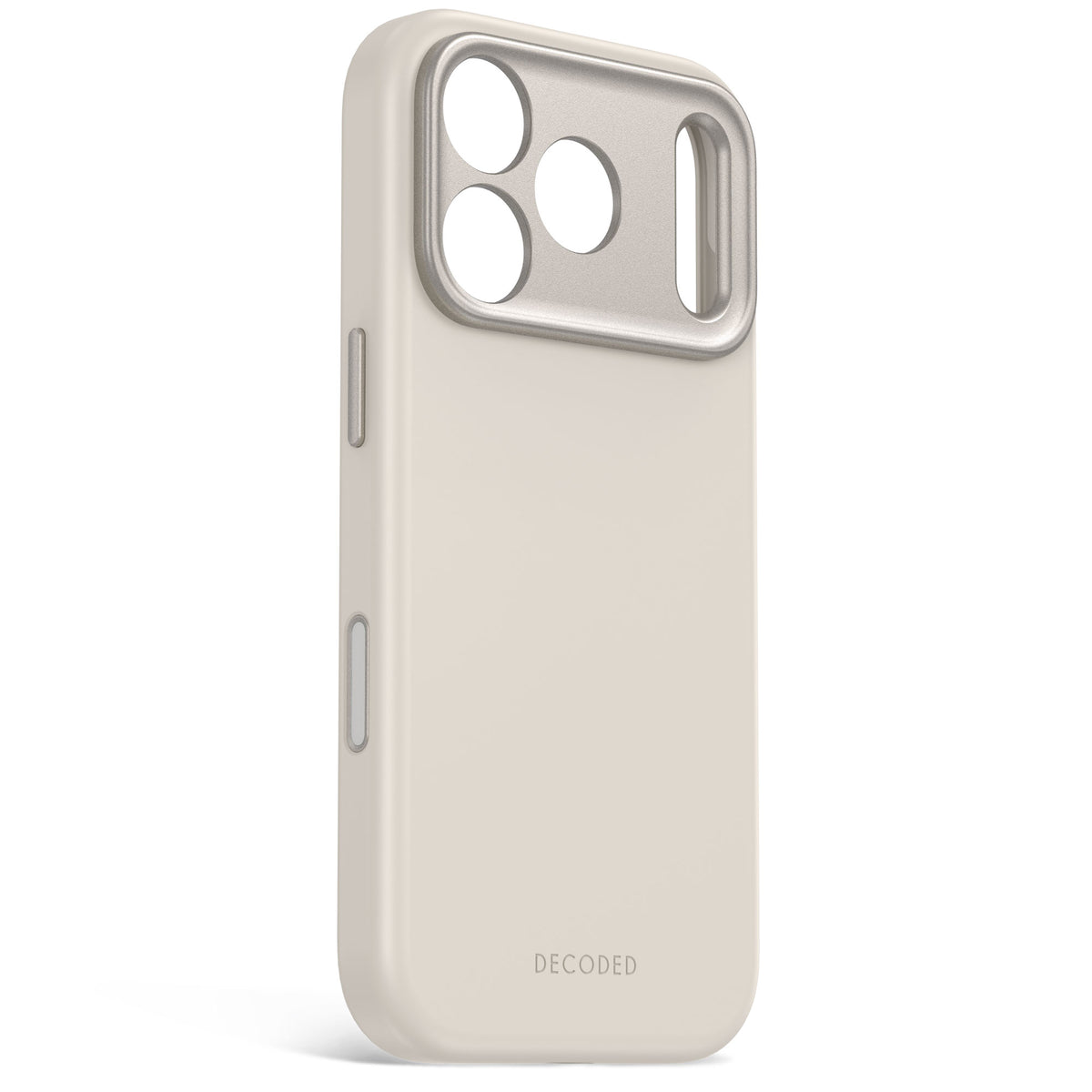 Decoded AntiMicrobial Silicone Backcover Case For Apple iPhone 18 Pro / Apple iPhone 17 Pro - Pebble Grey