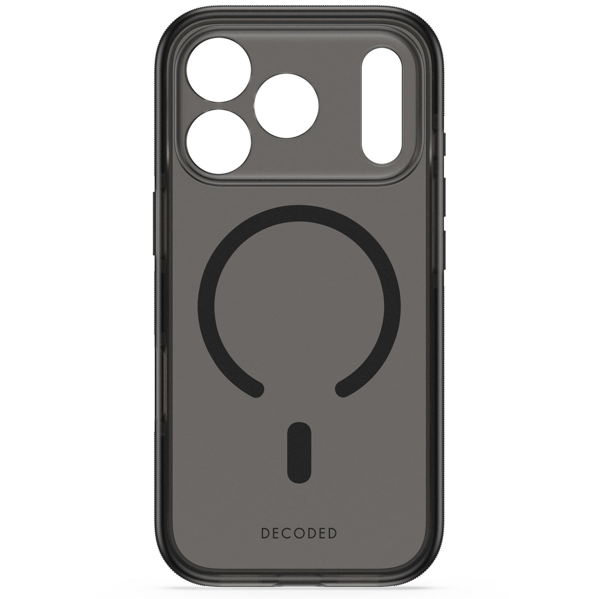 Decoded DropTec Transparent Backcover Case For iPhone 18 Pro Max / Apple iPhone 17 Pro Max - Frosted Black