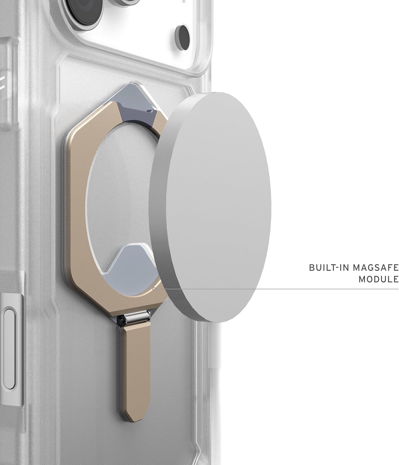 UAG iPhone 17 Pro Max Plasma Xte Magsafe Case - Clear/Titanium