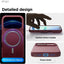 Elago Magnetic Silicone Case (Camera Control Key Included) For Apple iPhone 18 Pro / Apple iPhone 17 Pro - Burgundy