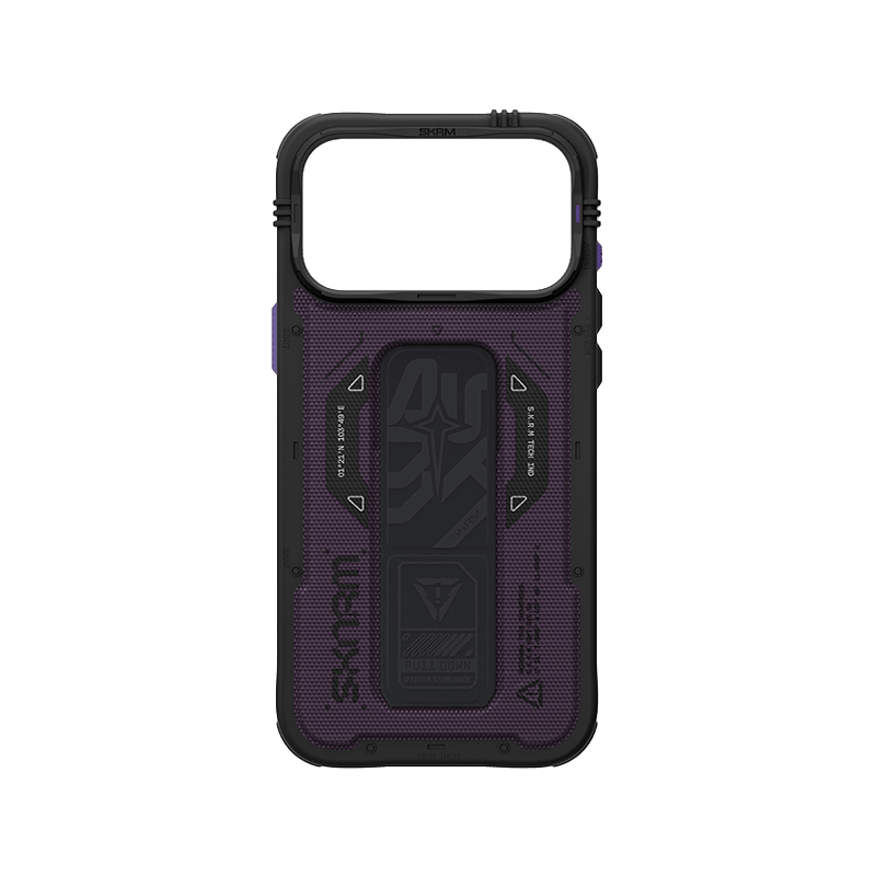 SkinArma Phantom MagSafe Case With Grip Stand for iPhone 18 Pro - Burgundy
