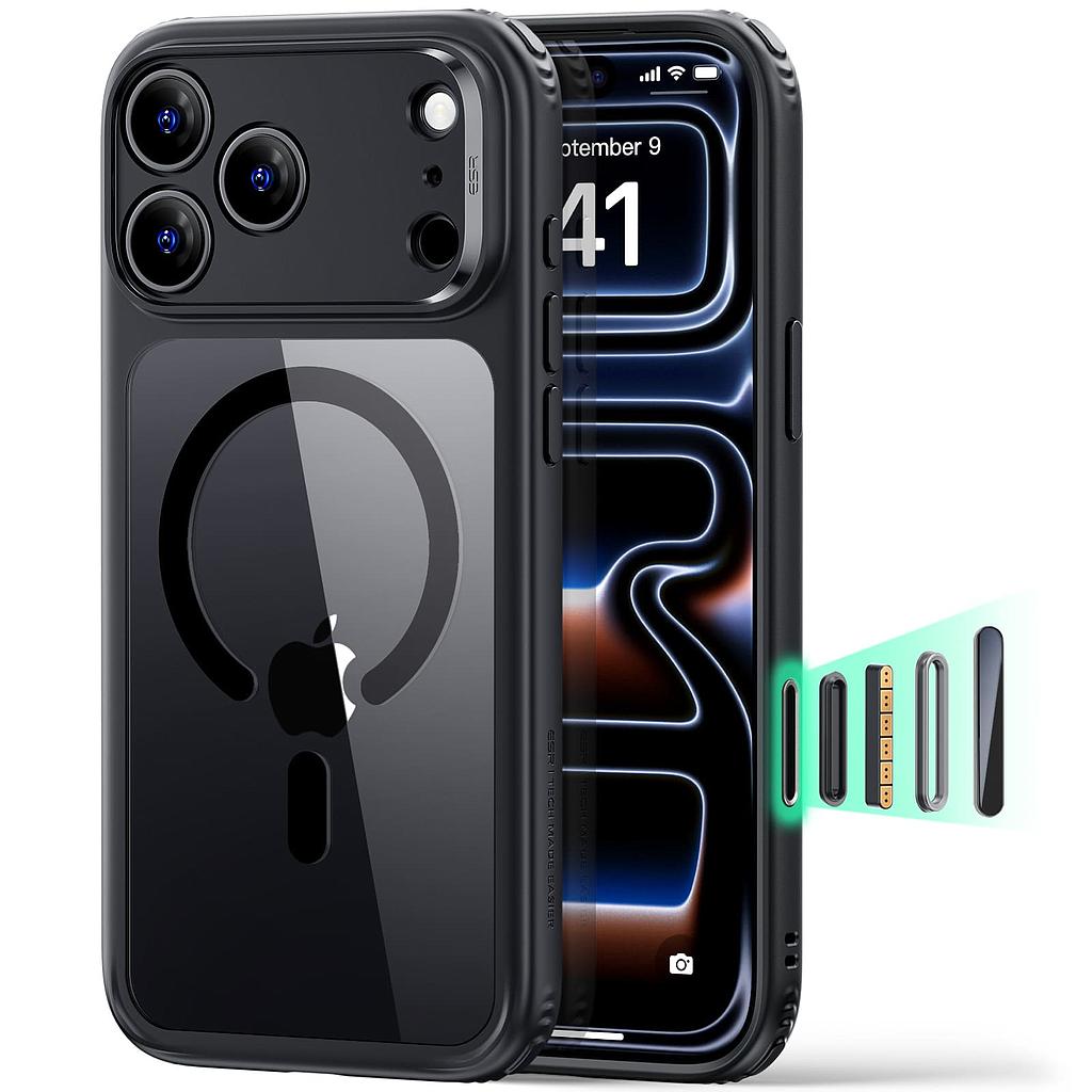 ESR Halolock Classic Hybrid (Camera Control Button) Case For iPhone 18  Pro Max / Apple iPhone 17 Pro Max - Black