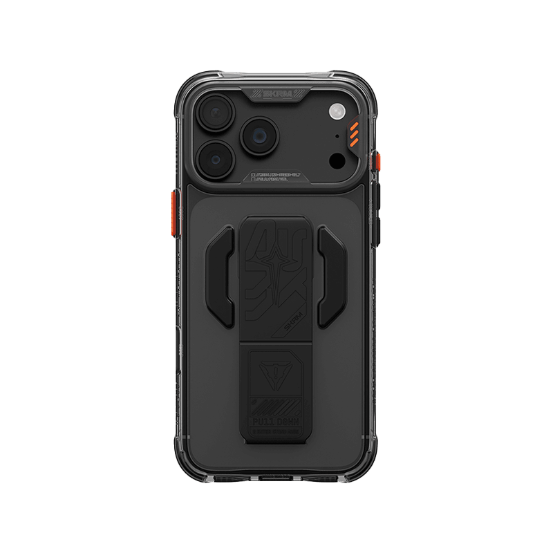 SkinArma Helio CE MagSafe Case With Grip Stand for iPhone 18 Pro Max - Graphite
