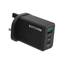 RavPower 2-Port USB-C and 1-Port USB-A PD 65W GaN Wall Charger - Black