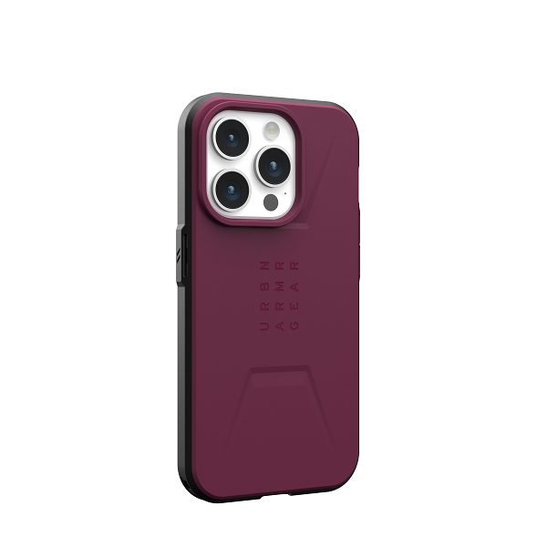 UAG iPhone 15 Pro Civilian Magsafe Case - Bordeaux